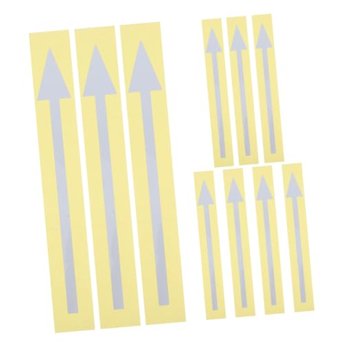 HOMSFOU 10 Stück Reflektierender Pfeilaufkleber Aufkleber des Bodenpfeils markieren elf-adhäsives Richtungspfeilzeichen Pfeilmarkierungsschild für Wände Pfeilschild für Wände PVC Silber HOMSFOU 10 Stück Reflektierender Pfeilaufkleber Aufkleber des Bodenpfeils markieren elf-adhäsives Richtungspfeilzeichen Pfeilmarkierungsschild für Wände Pfeilschild für Wände PVC Silber von HOMSFOU