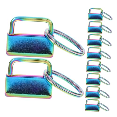 HOMSFOU 10 Stück Schlüsselanhänger Clips für Schlüsselbänder und DIY Zubehör Bunte Enden für Kreative Schlüsselanhänger Clips für Bastelprojekte und Designs HOMSFOU 10 Stück Schlüsselanhänger Clips für Schlüsselbänder und DIY Zubehör Bunte Enden für Kreative Schlüsselanhänger Clips für Bastelprojekte und Designs von HOMSFOU