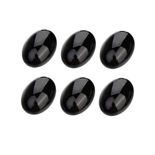 HOMSFOU 10 Stück Schwarze Achatsteine Ovaler Cabochon Diy Schmuckzubehör für Bastelprojekte und Zeitgemäße Dekorationen HOMSFOU 10 Stück Schwarze Achatsteine Ovaler Cabochon Diy Schmuckzubehör für Bastelprojekte und Zeitgemäße Dekorationen von HOMSFOU