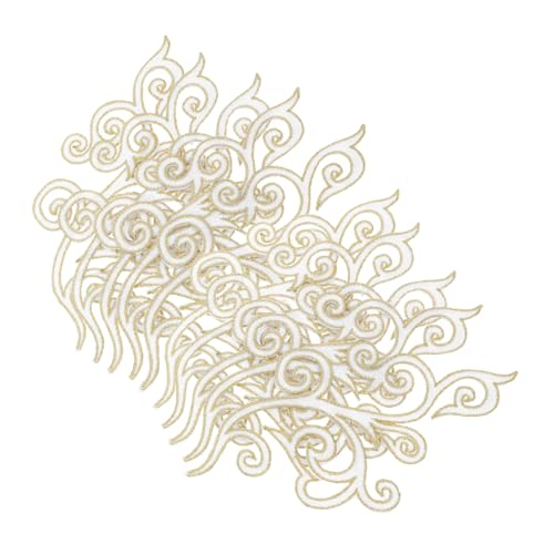 HOMSFOU 10 Stück Selbstklebende Stickblume Runder Goldfleck Goldgestickte Applikation Applikationen Party Schmücken Braut- Sticken Stickerei Trimmen Kleid Nähen Weiß Nylon HOMSFOU 10 Stück Selbstklebende Stickblume Runder Goldfleck Goldgestickte Applikation Applikationen Party Schmücken Braut- Sticken Stickerei Trimmen Kleid Nähen Weiß Nylon von HOMSFOU