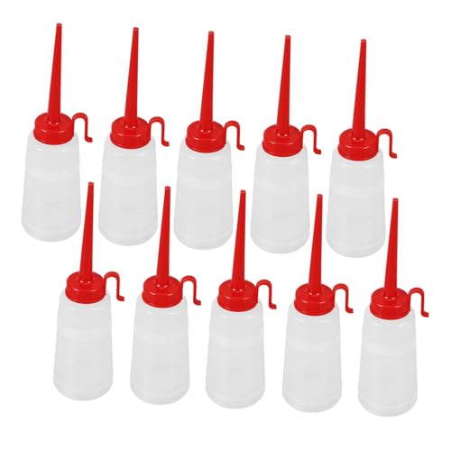 HOMSFOU 10 Stück Spritzflasche für Nähmaschinenöl Leckdichter Unzerbrechlicher Ölbehälter Flexiblem für Maschinenwartung für Nähmaschinen und Haushaltsgeräte HOMSFOU 10 Stück Spritzflasche für Nähmaschinenöl Leckdichter Unzerbrechlicher Ölbehälter Flexiblem für Maschinenwartung für Nähmaschinen und Haushaltsgeräte von HOMSFOU