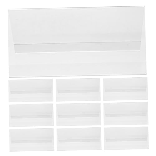 HOMSFOU 10 Stück Teiliges Acryl Namensschild Doppelseitiger Klarer V Förmiger Tischaufsteller Stabiler Acrylhalter für Büro Konferenz Schulveranstaltungen und Business Events HOMSFOU 10 Stück Teiliges Acryl Namensschild Doppelseitiger Klarer V Förmiger Tischaufsteller Stabiler Acrylhalter für Büro Konferenz Schulveranstaltungen und Business Events von HOMSFOU