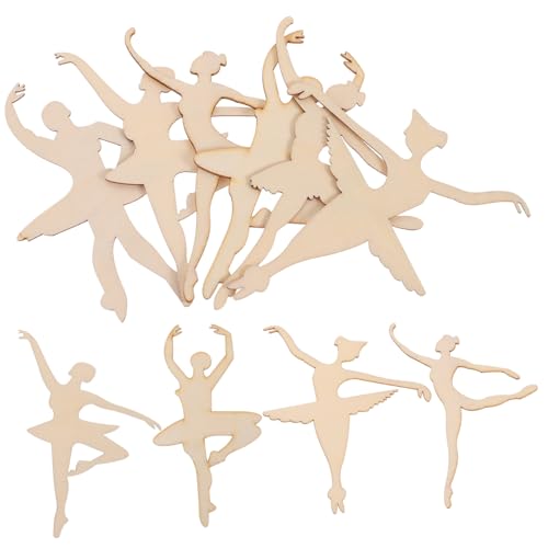 HOMSFOU 10 Stück Teiliges Ballett holzausschnitte Leichte Holzscheiben für DIY Graffiti Basteln Kreative Holzstücke zum Bemalen und Dekorieren für Schüler HOMSFOU 10 Stück Teiliges Ballett holzausschnitte Leichte Holzscheiben für DIY Graffiti Basteln Kreative Holzstücke zum Bemalen und Dekorieren für Schüler von HOMSFOU