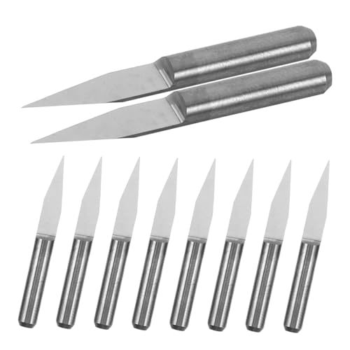 HOMSFOU 10 Stück Teiliges Cnc Fräsersatz mit Flachem Endfräser und V-förmigen Gravurbits Hochabriebfeste Holzbohrer für Präzises Gravieren Modellbau Holzhandwerk und DIY Projekte HOMSFOU 10 Stück Teiliges Cnc Fräsersatz mit Flachem Endfräser und V-förmigen Gravurbits Hochabriebfeste Holzbohrer für Präzises Gravieren Modellbau Holzhandwerk und DIY Projekte von HOMSFOU