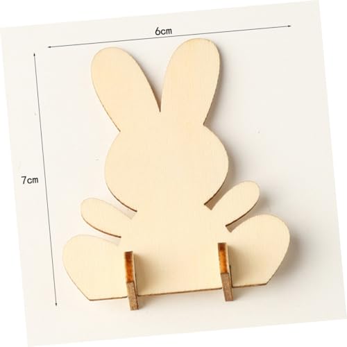 HOMSFOU 10 Stück Teiliges DIY Holz Kaninchen Dekor Naturbelassene Holzfiguren zum Bemalen Originelles Osterbasteln für Zuhause Kinderfreundlich Präzise Geschnittene Hasenfiguren als Tisch HOMSFOU 10 Stück Teiliges DIY Holz Kaninchen Dekor Naturbelassene Holzfiguren zum Bemalen Originelles Osterbasteln für Zuhause Kinderfreundlich Präzise Geschnittene Hasenfiguren als Tisch von HOMSFOU