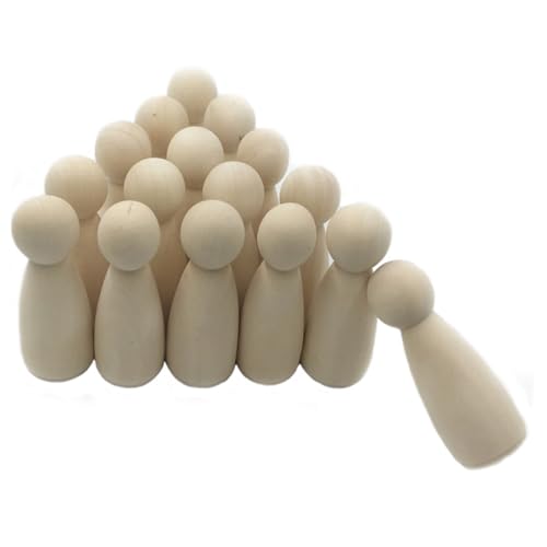 HOMSFOU 10 Stück Teiliges DIY Holzfiguren Leere Holz Puppen für Bastelprojekte Torten Dekorationen und Kinderspiele Gestalten HOMSFOU 10 Stück Teiliges DIY Holzfiguren Leere Holz Puppen für Bastelprojekte Torten Dekorationen und Kinderspiele Gestalten von HOMSFOU