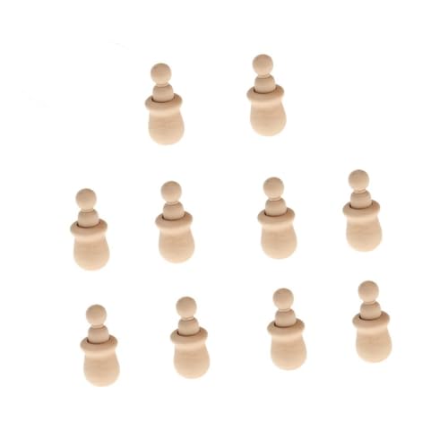HOMSFOU 10 Stück Teiliges DIY Holzfiguren Unvollendete Holzpuppen zum Bemalen und Basteln Natürliche Holzfiguren für Familien Dekoration Langlebiges Holzmaterial für Kreative Handarbeiten HOMSFOU 10 Stück Teiliges DIY Holzfiguren Unvollendete Holzpuppen zum Bemalen und Basteln Natürliche Holzfiguren für Familien Dekoration Langlebiges Holzmaterial für Kreative Handarbeiten von HOMSFOU