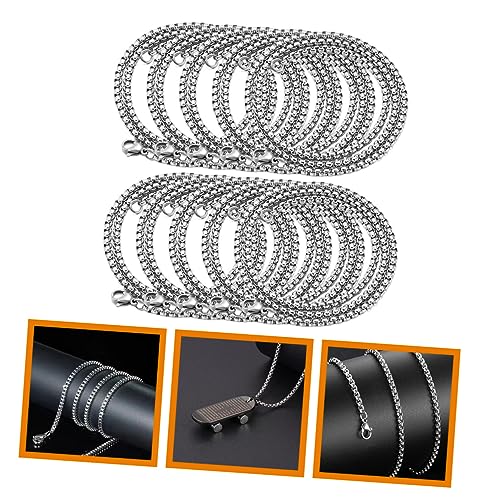 HOMSFOU 10 Stück Teiliges DIY Schmuckkette Feingliedrige Gliederketten für Armband Halskette Anhänger Basteln Vielseitig Zuschneidbar Leicht und Langlebig HOMSFOU 10 Stück Teiliges DIY Schmuckkette Feingliedrige Gliederketten für Armband Halskette Anhänger Basteln Vielseitig Zuschneidbar Leicht und Langlebig von HOMSFOU
