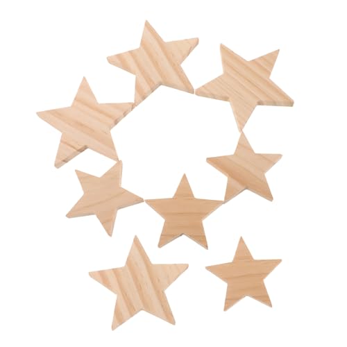 HOMSFOU 10 Stück Teiliges Deko Naturholz mit Natürlicher Maserung Stabile und Leichte DIY Bastelsterne zum Bemalen Gravieren und Verzieren für Party Festdekorationen HOMSFOU 10 Stück Teiliges Deko Naturholz mit Natürlicher Maserung Stabile und Leichte DIY Bastelsterne zum Bemalen Gravieren und Verzieren für Party Festdekorationen von HOMSFOU