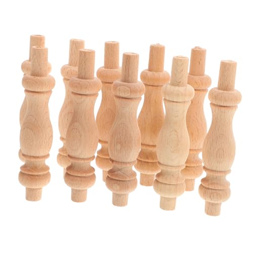 HOMSFOU 10 Stück Teiliges Holzbaluster Spindeln für Diy Dekoration Unbehandelt Massivem für Garten Park und Innenräume Installieren Langlebig und Vielseitig Einsetzbar HOMSFOU 10 Stück Teiliges Holzbaluster Spindeln für Diy Dekoration Unbehandelt Massivem für Garten Park und Innenräume Installieren Langlebig und Vielseitig Einsetzbar von HOMSFOU