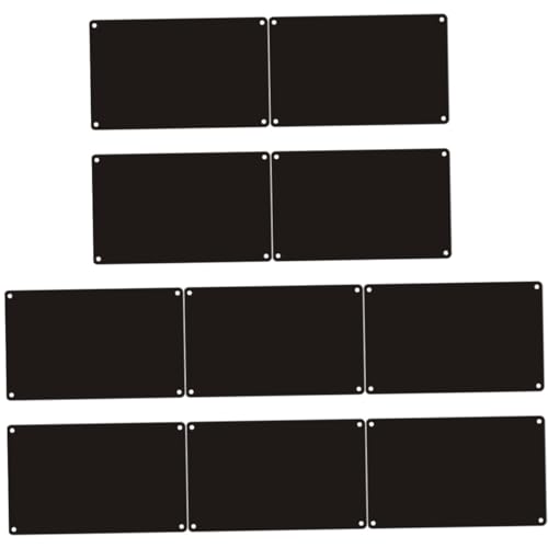 HOMSFOU 10 Stück Teiliges Kleine Aluminium Schilder mit Löchern Schwarz Eloxiert DIY Gravurplatten für Türschilder Namensschilder Büro und Geschäftsbeschilderung Langlebig und Beidseitig HOMSFOU 10 Stück Teiliges Kleine Aluminium Schilder mit Löchern Schwarz Eloxiert DIY Gravurplatten für Türschilder Namensschilder Büro und Geschäftsbeschilderung Langlebig und Beidseitig von HOMSFOU