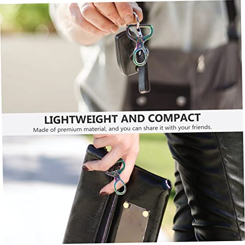 HOMSFOU 10 Stück Teiliges Metall D Ring Schlüsselanhänger Clips Robustes DIY Zubehör für Taschen Geldbörsen Gürtel und Handtaschen Langlebige Metallringe für Bastelarbeiten und von HOMSFOU