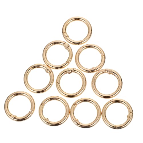 HOMSFOU 10 Stück Teiliges Metall Feder O Ringen Zinklegierung Schnapphaken für Taschen Geldbörsen und Diy Schlüsselanhänger Hochtemperaturbeständig und Rostfrei von HOMSFOU