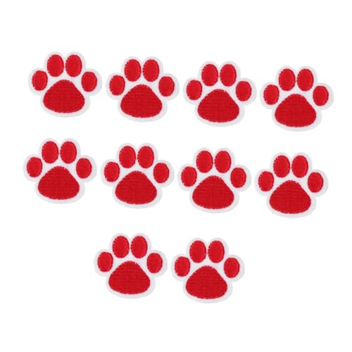 HOMSFOU 10 Stück Teiliges Niedlicher Pfoten Patches für Kleidung Dekorative Aufnäher für Hüte Handgemachte Diy Zubehör für Taschen und Bekleidung von HOMSFOU