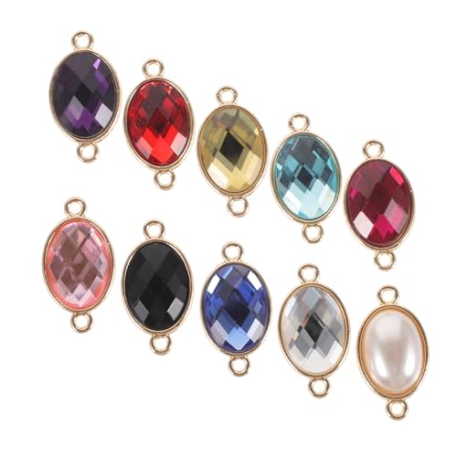 HOMSFOU 10 Stück Teiliges Ovaler Schmuckverbinder für Diy Schmuckherstellung Katzenaugen Anhänger Verschiedenen Farben für Armbänder HOMSFOU 10 Stück Teiliges Ovaler Schmuckverbinder für Diy Schmuckherstellung Katzenaugen Anhänger Verschiedenen Farben für Armbänder von HOMSFOU