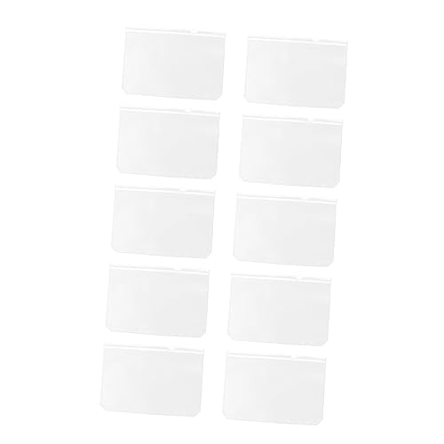 HOMSFOU 10 Stück Teiliges PVC Dokumentenaufbewahrungstaschen Transparente Reißverschlusstaschen für Ordner und Wiederverwendbar für Büro und Studium Einfaches Einheften ohne Lochen von HOMSFOU