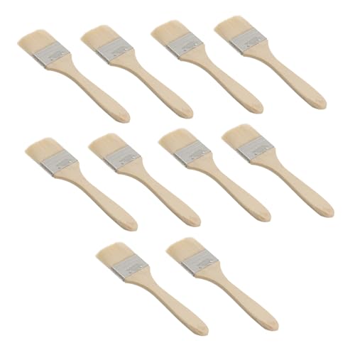HOMSFOU 10 Stück Teiliges Professioneller Chip Pinsel mit Ergonomischem Griff für Wandmalerei Innenanstrich und Tägliche für Farben Lacke und von HOMSFOU