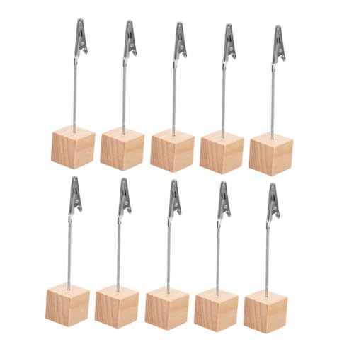 HOMSFOU 10 Stück Teiliges Retro Holz Memo Clips Klemmen für Visitenkarten Fotos und Notizen Stabiler Tischhalter aus Holz Vielseitig Einsetzbar als Fotohalter und Memo Stand Clip HOMSFOU 10 Stück Teiliges Retro Holz Memo Clips Klemmen für Visitenkarten Fotos und Notizen Stabiler Tischhalter aus Holz Vielseitig Einsetzbar als Fotohalter und Memo Stand Clip von HOMSFOU