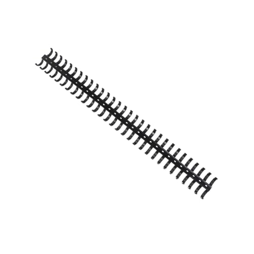 HOMSFOU 10 Stück Teiliges Schwarze Kunststoff Binderinge für Papier Wiederverwendbare Spiralbindung Drehbar Flexibel Öffnend für Büro und Ringbuchordner von HOMSFOU