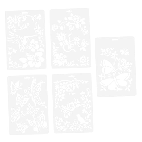 HOMSFOU 10 Stück Teiliges Stencil Drawing Templates aus Weißem PP Wiederverwendbare Bastelschablonen für DIY Kunsthandwerk Geeignet für Junge Mädchen zur Kreativen Beschäftigung und HOMSFOU 10 Stück Teiliges Stencil Drawing Templates aus Weißem PP Wiederverwendbare Bastelschablonen für DIY Kunsthandwerk Geeignet für Junge Mädchen zur Kreativen Beschäftigung und von HOMSFOU