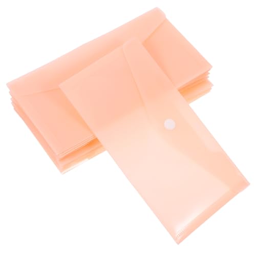 HOMSFOU 10 Stück Teiliges Transparente Wasserdichte Kunststoff-dateimappen mit Praktischem Druckknopfverschluss Robuste Dokumententaschen zur Sicheren Aufbewahrung Essentieller Papiere für HOMSFOU 10 Stück Teiliges Transparente Wasserdichte Kunststoff-dateimappen mit Praktischem Druckknopfverschluss Robuste Dokumententaschen zur Sicheren Aufbewahrung Essentieller Papiere für von HOMSFOU