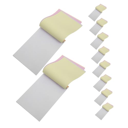 HOMSFOU 10 Stück Teiliges Unlinierter Kraftpapier Notizblock mit Automatischer Mehrfachkopie Blanko Carbonless Invoice Book Portabel für Geschäft Reise Meetings und Finanzaufzeichnungen HOMSFOU 10 Stück Teiliges Unlinierter Kraftpapier Notizblock mit Automatischer Mehrfachkopie Blanko Carbonless Invoice Book Portabel für Geschäft Reise Meetings und Finanzaufzeichnungen von HOMSFOU