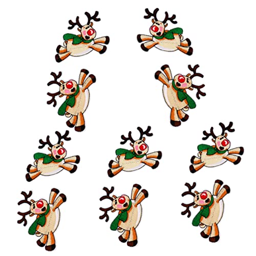 HOMSFOU 10 Stück Teiliges Weihnachtliche Bügel Patches Kreative Gestickte Applikationen mit Merry Christmas Motiven Langlebig Modisch für DIY Kleidung Taschen Mützen zur Weihnachtsdeko HOMSFOU 10 Stück Teiliges Weihnachtliche Bügel Patches Kreative Gestickte Applikationen mit Merry Christmas Motiven Langlebig Modisch für DIY Kleidung Taschen Mützen zur Weihnachtsdeko von HOMSFOU