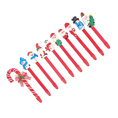 HOMSFOU 10 Stück Teiliges Weihnachts Polymer Kugelschreiber Glatte Schreibgel Leichte Cartoon Kugelschreiber für Schüler und Büro Praktische Schreibwaren mit Zufälligem Design HOMSFOU 10 Stück Teiliges Weihnachts Polymer Kugelschreiber Glatte Schreibgel Leichte Cartoon Kugelschreiber für Schüler und Büro Praktische Schreibwaren mit Zufälligem Design von HOMSFOU