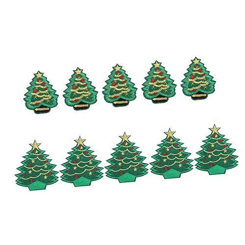 HOMSFOU 10 Stück Teiliges Weihnachtsbaum Aufnäher Bunte Dekorative Patches Bestickt Langlebig Farbecht zum Aufbügeln Kleidung DIY Kleidung Reparieren Personalisieren Weihnachts Deko HOMSFOU 10 Stück Teiliges Weihnachtsbaum Aufnäher Bunte Dekorative Patches Bestickt Langlebig Farbecht zum Aufbügeln Kleidung DIY Kleidung Reparieren Personalisieren Weihnachts Deko von HOMSFOU