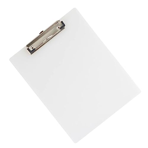 HOMSFOU 10 Stück Transparent Klemmbrett mit Schreibplatte für Büro Schule und Zuhause Ergonomisches Design mit Metallclip und Praktischer Dokumentenorganisation HOMSFOU 10 Stück Transparent Klemmbrett mit Schreibplatte für Büro Schule und Zuhause Ergonomisches Design mit Metallclip und Praktischer Dokumentenorganisation von HOMSFOU
