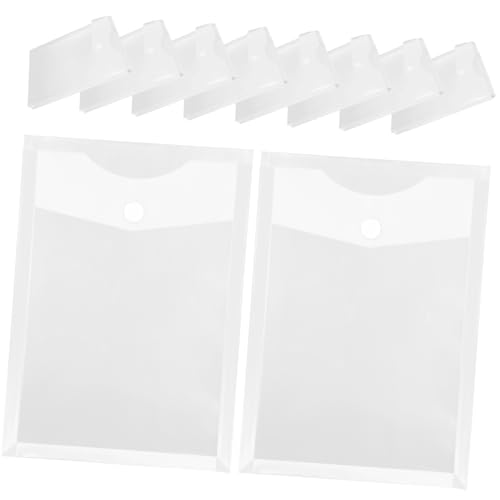 HOMSFOU 10 Stück Transparente Dokumentenordner mit Druckknopfverschluss Praktische Aufbewahrung für Schule Büro und Zuhause für Unterlagen Quittungen und Notizen HOMSFOU 10 Stück Transparente Dokumentenordner mit Druckknopfverschluss Praktische Aufbewahrung für Schule Büro und Zuhause für Unterlagen Quittungen und Notizen von HOMSFOU