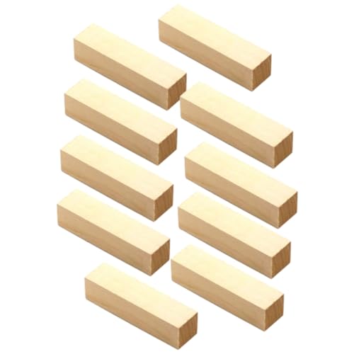 HOMSFOU 10 Stück Unfertige Holzblöcke für Diy Schnitzen Rechteckige Holzblöcke Kiefernholz Bastelmaterialien für Kreativität und Handwerk HOMSFOU 10 Stück Unfertige Holzblöcke für Diy Schnitzen Rechteckige Holzblöcke Kiefernholz Bastelmaterialien für Kreativität und Handwerk von HOMSFOU