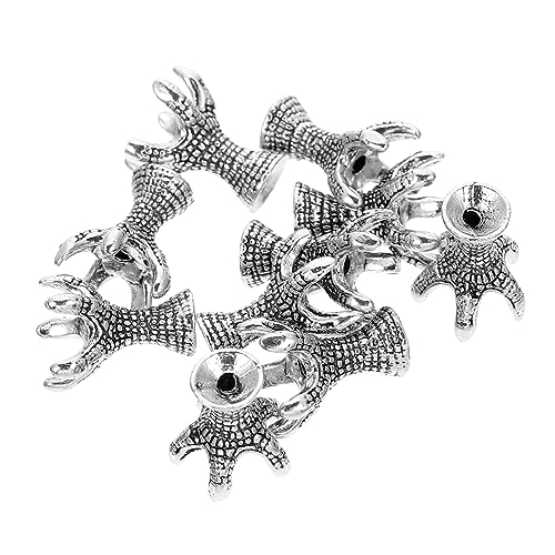 HOMSFOU 10 Stück Vintage Perlenkappen für und Armbänder Diy Schmuckzubehör Hochwertigem Titanstahl Leicht und Vielseitig Einsetzbar für Kreative Bastelprojekte von HOMSFOU