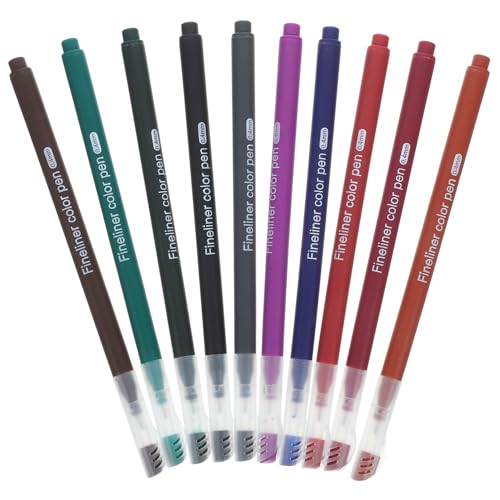 HOMSFOU 10 Stück farbige Malstifte Markierungen schleifen Zeichenwerkzeug Stift bunter Lackstift Farbstifte für Malbücher für Erwachsene Graffiti -Marker Plastik HOMSFOU 10 Stück farbige Malstifte Markierungen schleifen Zeichenwerkzeug Stift bunter Lackstift Farbstifte für Malbücher für Erwachsene Graffiti -Marker Plastik von HOMSFOU