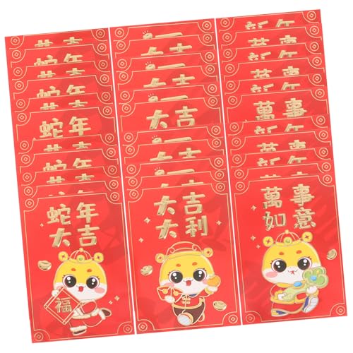 HOMSFOU 10 Stück rote Umschlagtasche Mond- Neujahr Hong Bao ausgefallene Umschläge für Geld Chinesische Umschläge für Geld chinesische neujahrsumschläge roter Umschlag Geldumschläge Papier von HOMSFOU