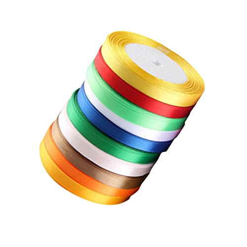 HOMSFOU 10 Stück verpackung Band Wickelband Quastenband Dekorate Satinband Hochzeiten Geburtstagsband Geschenkband zum Geburtstag dünnes Band Bänder zum Basteln Zufällige Farbe von HOMSFOU