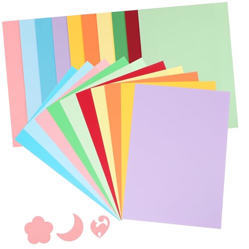 HOMSFOU 100 Blatt Bastelpapiere M² Farbiges Kartonpapier für Bastelprojekte Einladungen und Kreative Diy Arbeiten Dicke und Strapazierfähige HOMSFOU 100 Blatt Bastelpapiere M² Farbiges Kartonpapier für Bastelprojekte Einladungen und Kreative Diy Arbeiten Dicke und Strapazierfähige von HOMSFOU