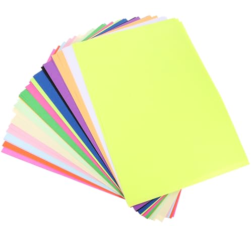 HOMSFOU 100 Blatt Druckpapier Dickes Blanko Malpapier für Diy Kinderzeichnungen und Bürobedarf M² für Drucker und Bastelprojekte Farben von HOMSFOU