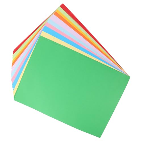 HOMSFOU 100 Blatt Farbkopierpapier Druckerpapier für Büro DIY Basteln Origami Werbung Kompatibel mit Elektrostatischem Drucker Lebendige Farbwiedergabe Einfach zu Falten von HOMSFOU