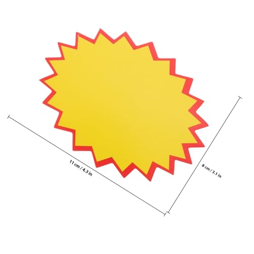 HOMSFOU 100 Blatt Große Pop Preisschilder aus Robustem Papierboard Leuchtende Werbeetiketten für Supermärkte Einzelhandel und Verkaufsaktionen Auffällige Preisetiketten für Auslage HOMSFOU 100 Blatt Große Pop Preisschilder aus Robustem Papierboard Leuchtende Werbeetiketten für Supermärkte Einzelhandel und Verkaufsaktionen Auffällige Preisetiketten für Auslage von HOMSFOU