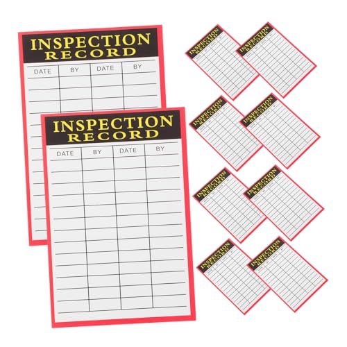 HOMSFOU 100 Blatt Karteikarte Papier Inspektionstags Schilder für Feuerlöscher-Inspektionsprotokolle Tag der Inspektionsaufzeichnungen Weiß HOMSFOU 100 Blatt Karteikarte Papier Inspektionstags Schilder für Feuerlöscher-Inspektionsprotokolle Tag der Inspektionsaufzeichnungen Weiß von HOMSFOU