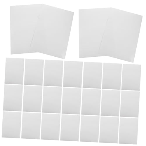 HOMSFOU 100 Blatt Selbstklebende Blanko Aufkleber Etiketten Papier für Drucker Abnehmbare Etiketten für Diy Matten Aufkleberpapier für Vielseitige Anwendungen von HOMSFOU