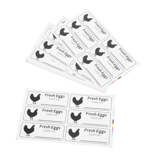 HOMSFOU 100 Blatt Selbstklebende Eierkarton etiketten mit Beschreibbarer Oberfläche Frische Eier Beschriftungsaufkleber für Bauernhof Eierkartons Hofmarkt Verpackung Einfache Anwendung HOMSFOU 100 Blatt Selbstklebende Eierkarton etiketten mit Beschreibbarer Oberfläche Frische Eier Beschriftungsaufkleber für Bauernhof Eierkartons Hofmarkt Verpackung Einfache Anwendung von HOMSFOU
