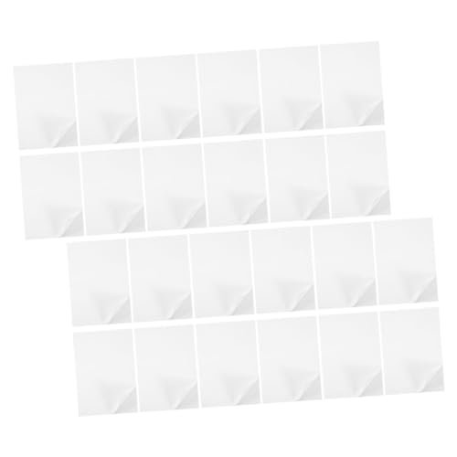 HOMSFOU 100 Blatt Selbstklebendes Beschreibbares Papier Mattes Aufkleberpapier für Tintenstrahldrucker und Kopierer für Bastelprojekte Kraftpapier Leicht zu Peelen Starker Kleber von HOMSFOU