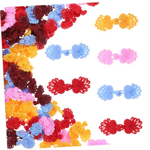 HOMSFOU 100 Paare Cheongsam-Taste Nähknöpfe Stoffknöpfe im chinesischen Stil Chinesische Knotenknöpfe handgemachter Knopf Verschlussknöpfe Knöpfe nähen Polyester HOMSFOU 100 Paare Cheongsam-Taste Nähknöpfe Stoffknöpfe im chinesischen Stil Chinesische Knotenknöpfe handgemachter Knopf Verschlussknöpfe Knöpfe nähen Polyester von HOMSFOU