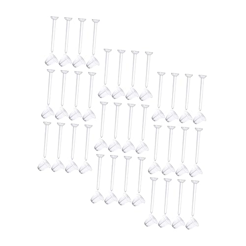 HOMSFOU 100 Paare Ohrstecker Verschlüsse Transparentem Sichere Ohrring Stopper mit Glatten Kanten Flexibel und Leicht für DIY Schmuckzubehör und Komfortables Tragen von HOMSFOU