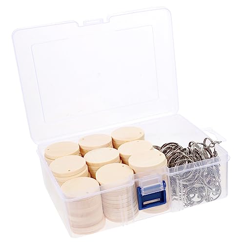 HOMSFOU 100 Sätze Holzschlüsselanhänger Set Multifunktionale Diy Holzscheiben für Kreative Schlüsseldekorationen Handgefertigte Schlüsselringe für Bastelprojekte HOMSFOU 100 Sätze Holzschlüsselanhänger Set Multifunktionale Diy Holzscheiben für Kreative Schlüsseldekorationen Handgefertigte Schlüsselringe für Bastelprojekte von HOMSFOU