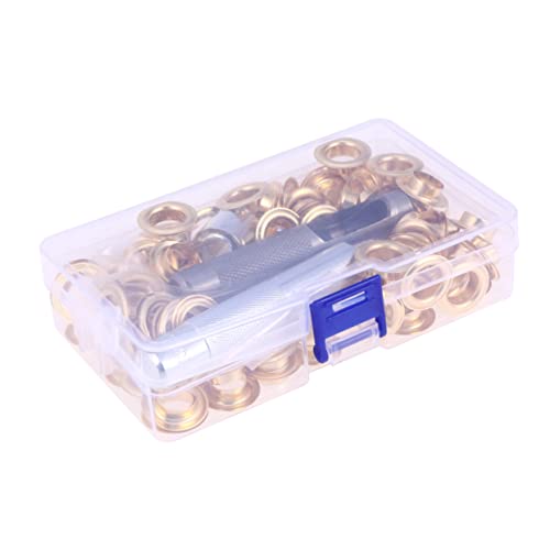 HOMSFOU 100 Satz Air Eye -Werkzeugset Knopf Tools für Öseneinstellungen Hersteller Tüllen-Werkzeugsatz Handwerk Ösenlocher-Kit Bausatz Tasten Kleiderverschlüsse bunte Ösen Golden HOMSFOU 100 Satz Air Eye -Werkzeugset Knopf Tools für Öseneinstellungen Hersteller Tüllen-Werkzeugsatz Handwerk Ösenlocher-Kit Bausatz Tasten Kleiderverschlüsse bunte Ösen Golden von HOMSFOU