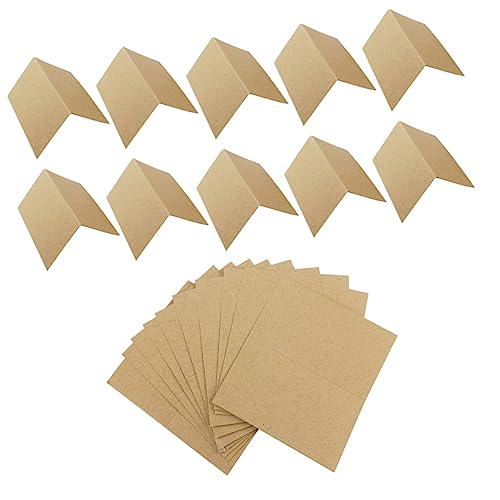 HOMSFOU 100 Stück Blanko Grußkarten Kraftpapier Vintage Postkarten Diy Klappkarten Einladungskarten Weihnachtskarten für Basteln Scrapbooking Tischkarten von HOMSFOU