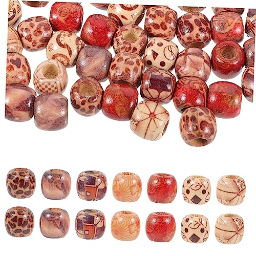 HOMSFOU 100 Stück Bunte Holzperlen Dreadlock Schmuck Leichtes Haarzubehör für Zöpfe Natürliche DIY Haarschmuck Dread Beads für Damen und Herren HOMSFOU 100 Stück Bunte Holzperlen Dreadlock Schmuck Leichtes Haarzubehör für Zöpfe Natürliche DIY Haarschmuck Dread Beads für Damen und Herren von HOMSFOU